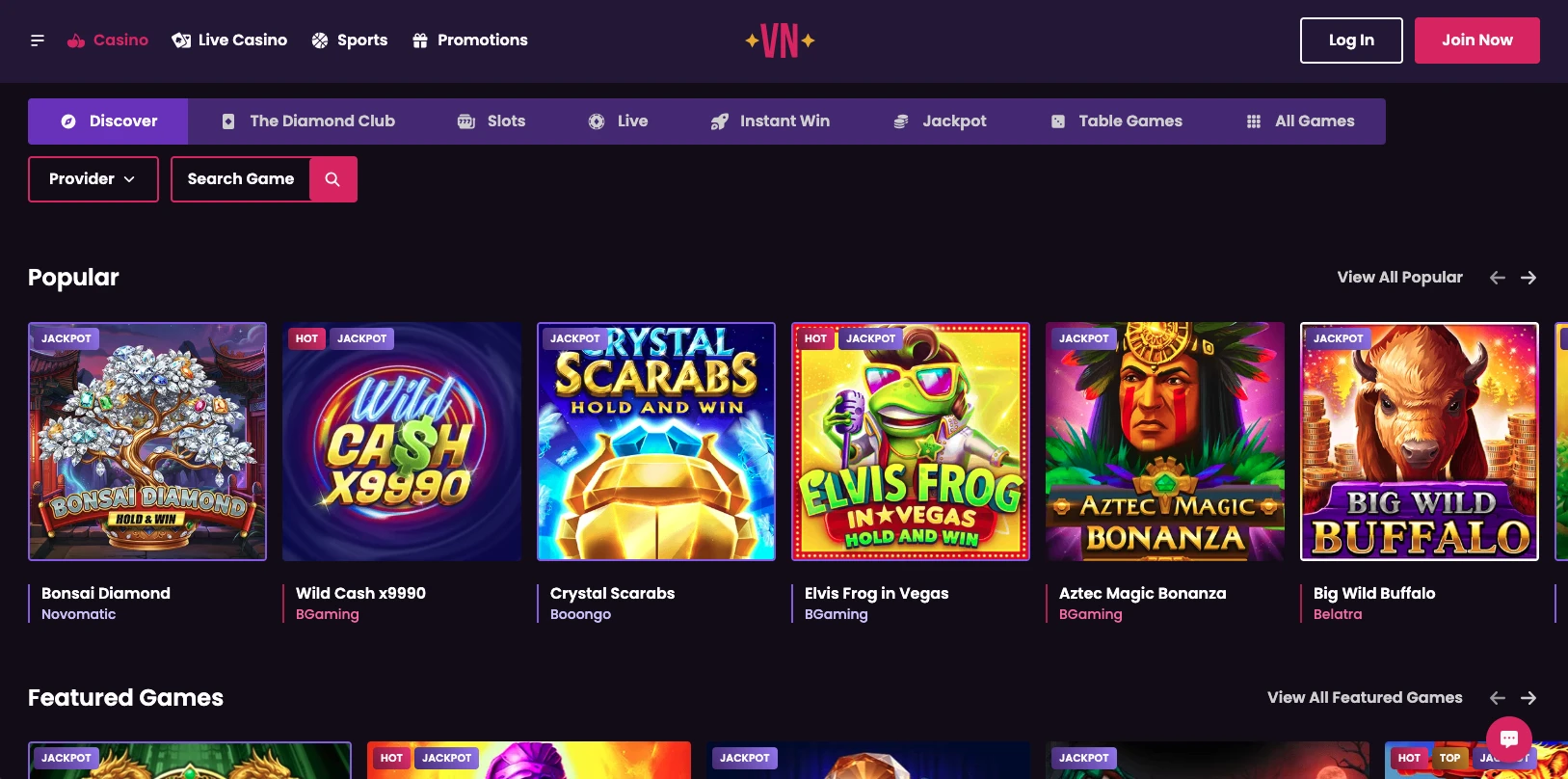 vegasnow-games